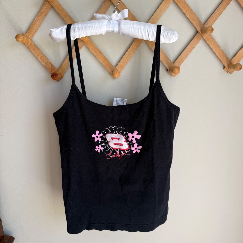 Vintage Y2K NASCAR Dale Earnhardt Jr 8 Tank Top Winners Circle Black Large